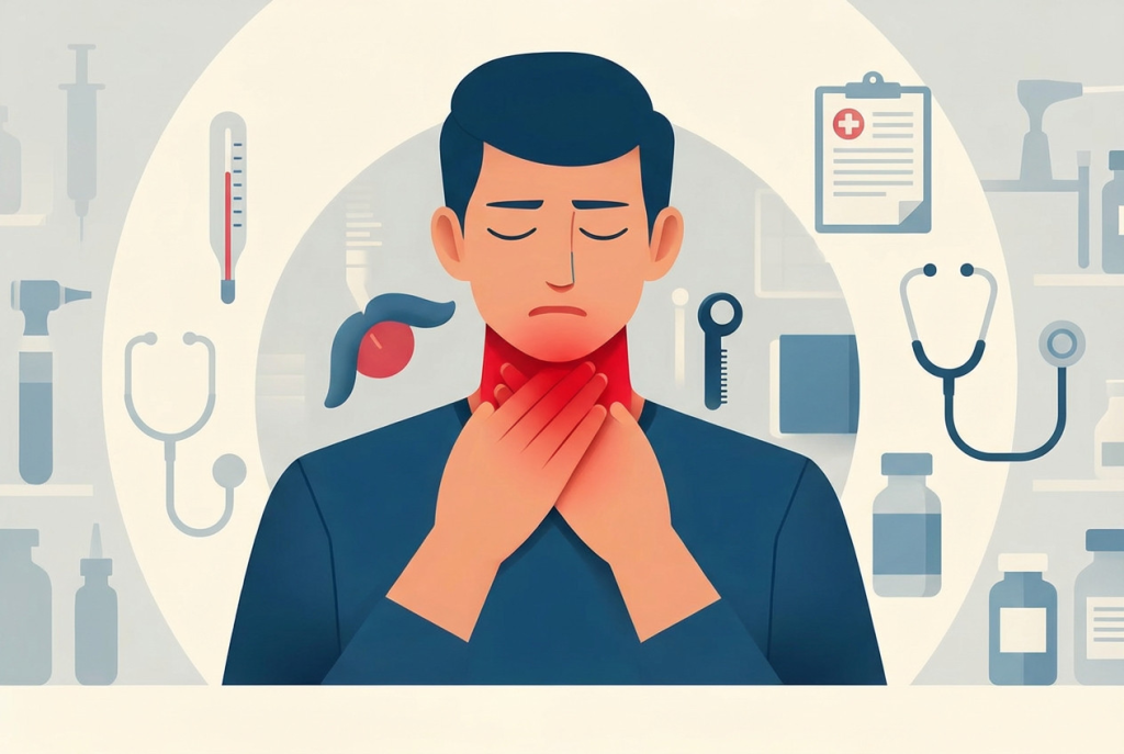 Ostry ból gardła i zapalenie migdałków w praktyce farmaceuty